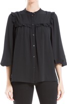 Thumbnail for your product : Max Studio 3/4 Sleeve Button Front Blouse