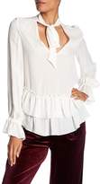 Thumbnail for your product : Nicole Miller Layered Ruffle Silk Blouse
