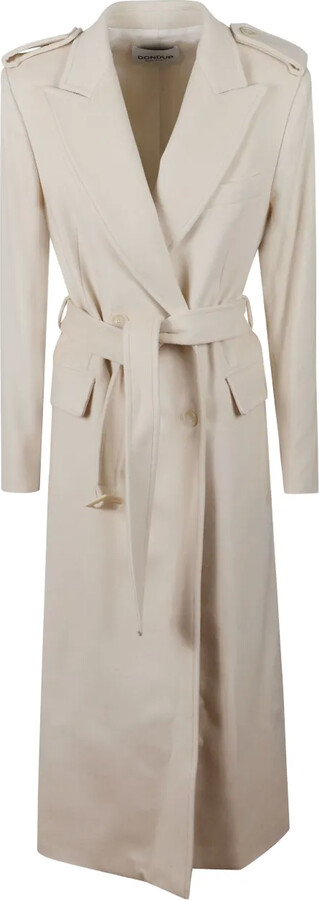 Dondup Epaulettes Belted Coat