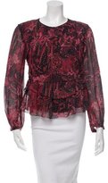 Thumbnail for your product : IRO Silk Printed Blouse w/ Tags
