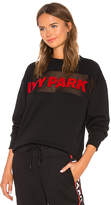 Thumbnail for your product : Ivy Park Sheer Flocked Logo Sweatshirt