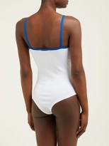 Thumbnail for your product : Bella Freud Brinkley Knitted Bodysuit - White Multi