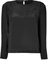 Thumbnail for your product : Vanessa Bruno Silk Top in Black