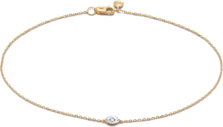 Monica Vinader 14kt Recycled Yellow Gold Diamond Bracelet