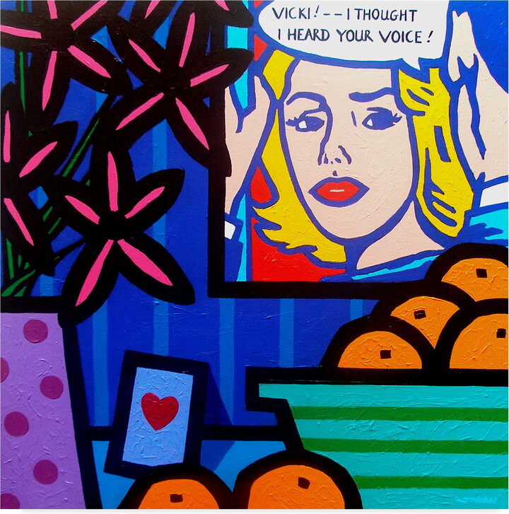 Trademark Fine Art 'Homage to Lichtenstein' Canvas Art by John Nolan
