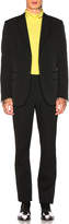 Thumbnail for your product : Calvin Klein Wool Gabardine Two Button Jacket in Black | FWRD