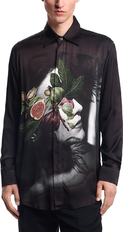 Emporio Armani Fig & Lady Button Front Shirt