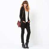 Thumbnail for your product : Shopping Prix R edition Long Metallic Cardigan with V-Neck and Tie Belt