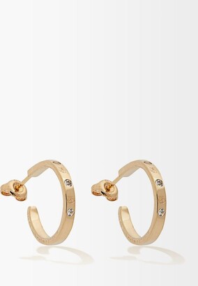 AURÉLIE BIDERMANN FINE JEWELLERY Topaz & 18kt Gold Hoop Earrings