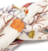 Thumbnail for your product : Gucci Floral Print Silk Twill Headband - Womens - White