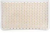 Thumbnail for your product : Christian Louboutin Loubiposh Spiked Clutch Bag, White