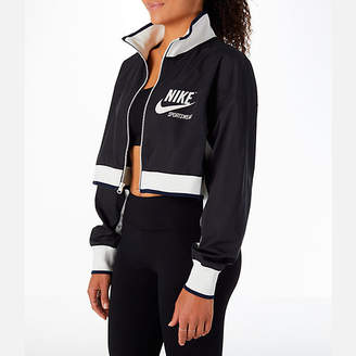 Nike Women's Sportswear Archive Cropped Track Jacket - ShopStyle