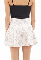 Thumbnail for your product : Forever 21 Floral Scuba Knit Skater Skirt
