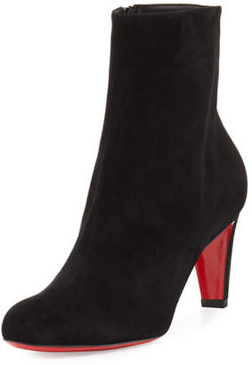 Christian Louboutin Top 70mm Suede Red Sole Bootie