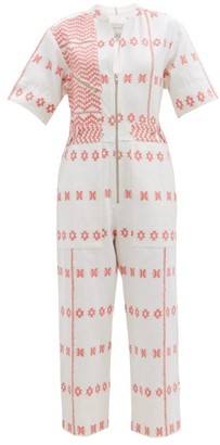 mexican embroidered jumpsuit