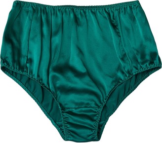 100% Mulberry Silk Underwear Women Lace Pure Sexy Mid Waist Briefs