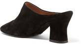 Thumbnail for your product : The Row Adela Suede Mules - Black