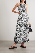 Thumbnail for your product : Faithfull The Brand La Piedra Cutout Floral-print Linen Maxi Dress