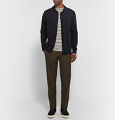 Thumbnail for your product : Incotex Slim-Fit Herringbone Wool and Linen-Blend Trousers