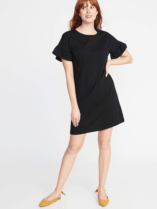 old navy ruffle sleeve shirt