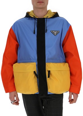 Prada nylon colorblock jacket Clearance