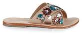 Thumbnail for your product : Saks Fifth Avenue Leather Crisscross Slides