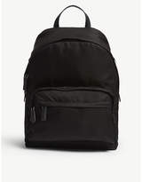 Thumbnail for your product : Prada Black Metal Logo Backpack