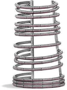 David Yurman Stax Multi-Row Pave Bracelet With Ruby And Diamonds,