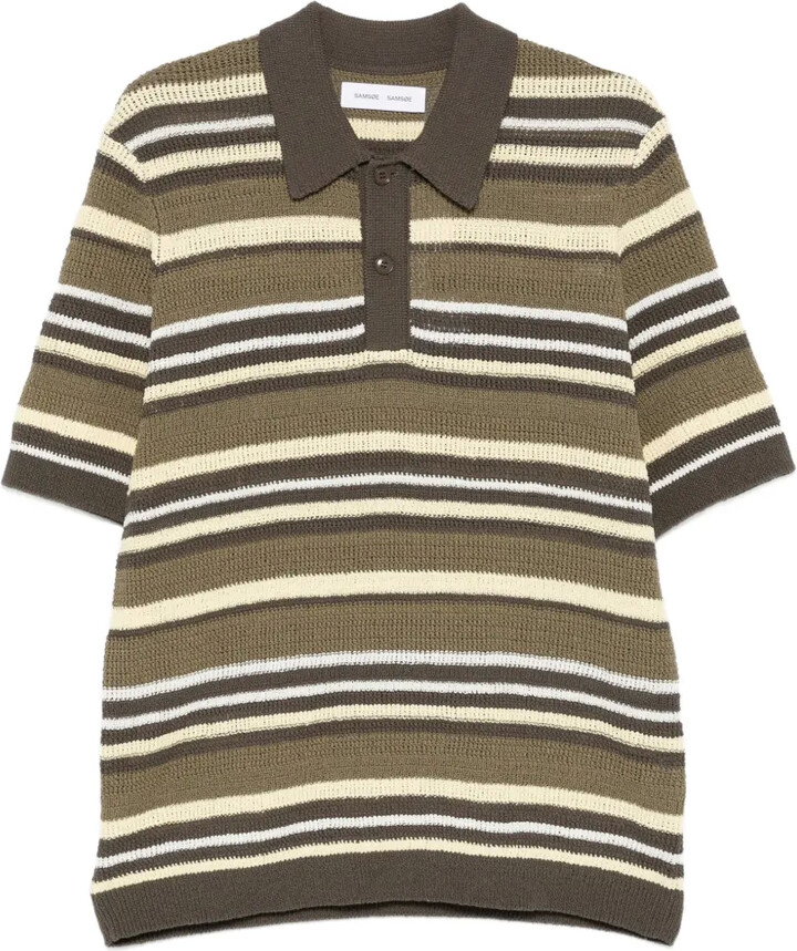 Samsoe & Samsoe Samarco striped polo shirt