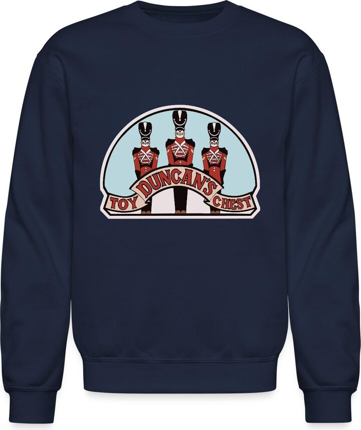 Spreadshirt Duncans Toy Chest | Retro Christmas Movie Crewneck Sweatshirt