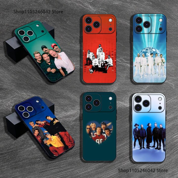 NONE B-Backstreet Boys BSB Black Soft Cover Phone Case For iPhone 17,16,15,14,13,12,11,Pro,XS,Max,XR,Plus,E,SE4,Mini