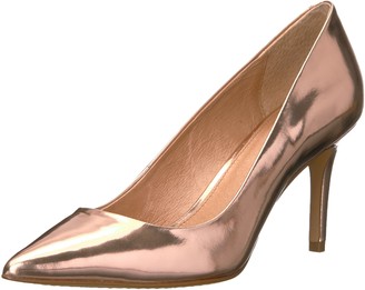 rose gold pumps low heel