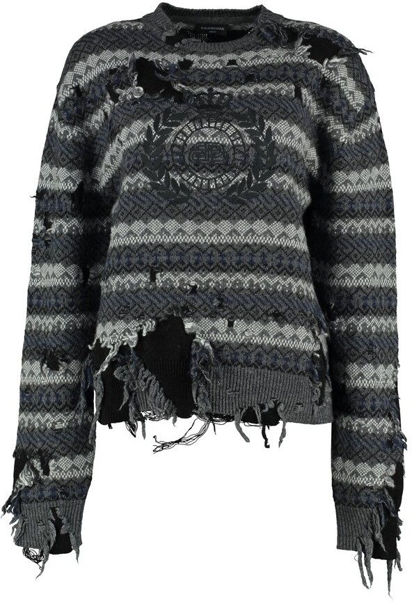grey balenciaga jumper