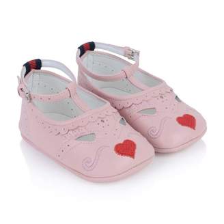 Gucci GUCCIBaby Girls Pink Leather Pre Walkers