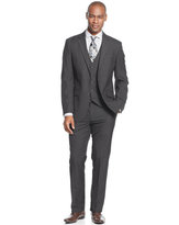 Thumbnail for your product : Unlisted by Kenneth Cole Black Grid Vested Slim-Fit Suit