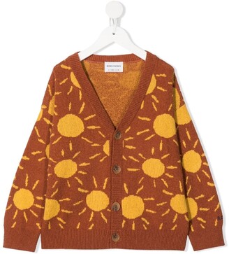 Bobo Choses Sun-Pattern Knit Cardigan