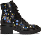 Thumbnail for your product : Kenzo Black Floral Pike Boots