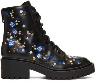 Kenzo Black Floral Pike Boots