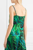 Thumbnail for your product : Elie Saab Printed Silk-georgette Camisole - Green