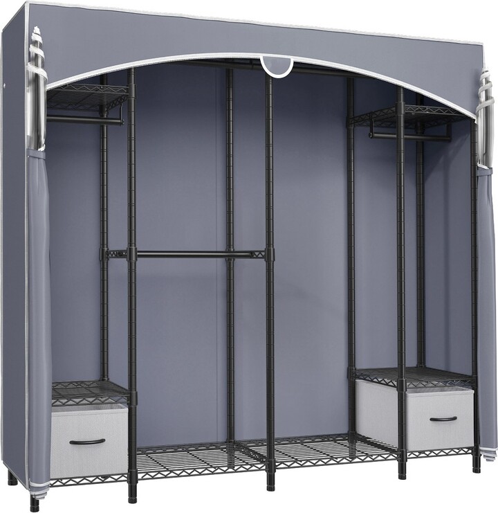 VIPEK V40S Wire Garment Rack Large Covered Clothes Rack Portable