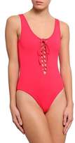 Thumbnail for your product : Onia Lace-up Swimsuit