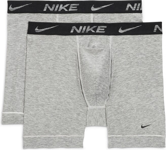 Nike Men's Dri-FIT ReLuxe Boxer Briefs (2-Pack) in Grey - ShopStyle
