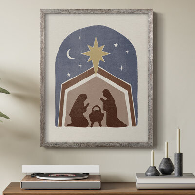 Dakota Fields Boho Nativity I Framed Print - Solid Wood