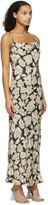 Thumbnail for your product : Nanushka Brown & Beige Willow Mid-Length Dress