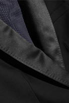 Thumbnail for your product : J.Crew Hugh Satin-trimmed Wool Blazer - Black