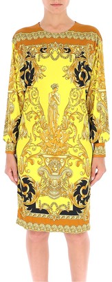 barocco print dress