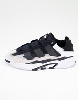 Thumbnail for your product : adidas Niteball trainers in black and white