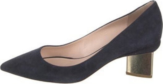 Nicholas Kirkwood Suede Pumps Blue Pointed-Toes