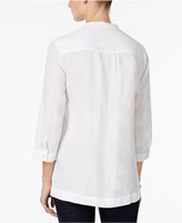 Thumbnail for your product : Charter Club Embroidered Linen Shirt, Only at Macy's