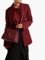 Thumbnail for your product : Valextra Iside Medium Grained-leather Bag - Burgundy